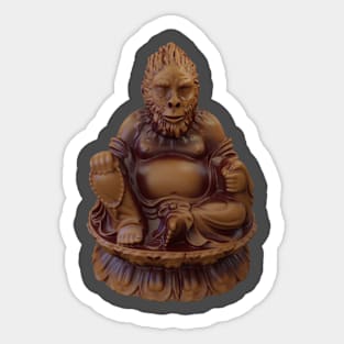 Bigfoot Buddha Sticker